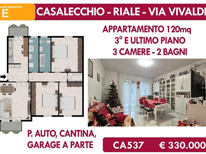 Appartamento quadrilocale in vendita in Via Vivaldi, Casalecchio Di Reno