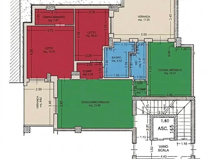 Appartamento quadrilocale in vendita in Via Pisacane, Spinazzola