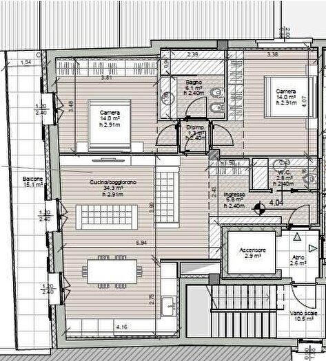 Appartamento trilocale in vendita in Colico