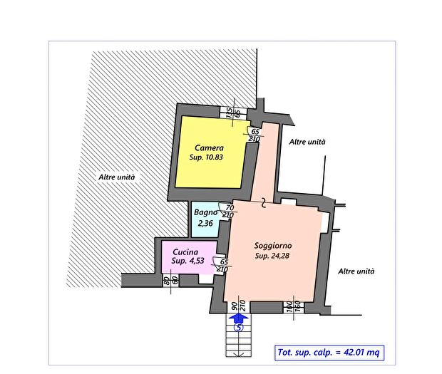 Appartamento trilocale in vendita in Casanova Lerrone