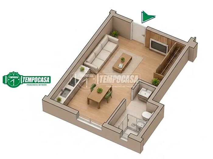 Appartamento monolocale in vendita in Via Marina, Montemarciano