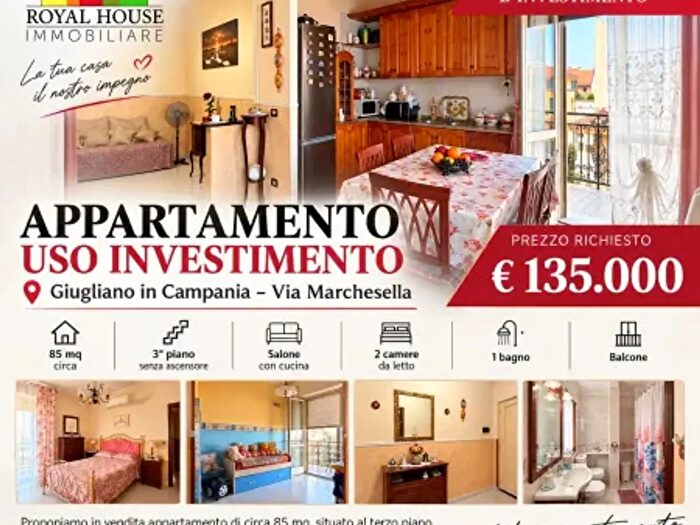 Appartamento trilocale in vendita in Via Marchesella, Giugliano In Campania