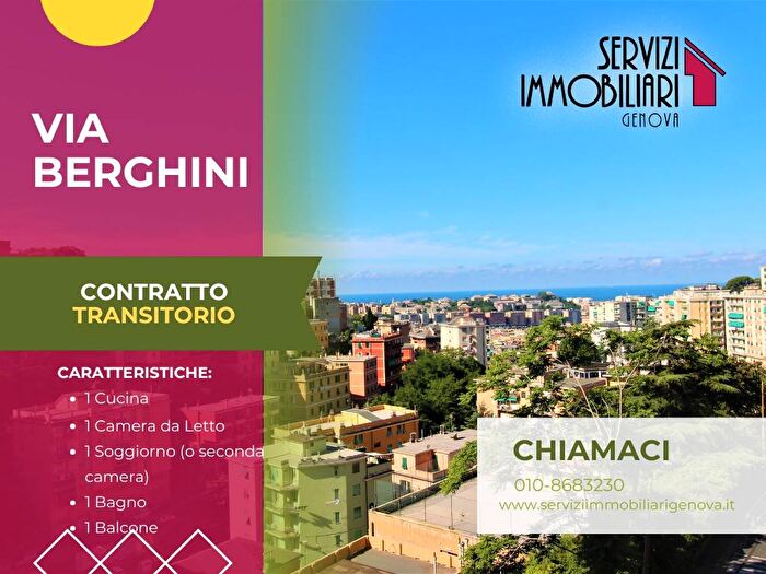 Appartamento trilocale in affitto in Via Pasquale Berghini, San Fruttuoso, Genova