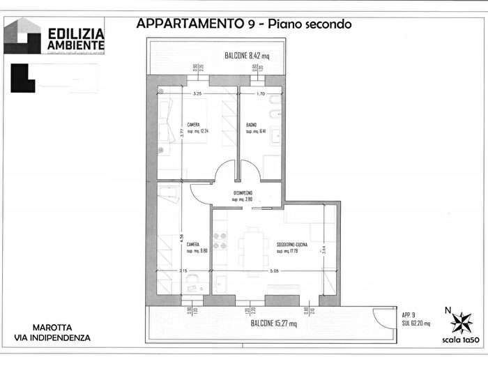 Appartamento trilocale in vendita in Via Indipendenza, Mondolfo