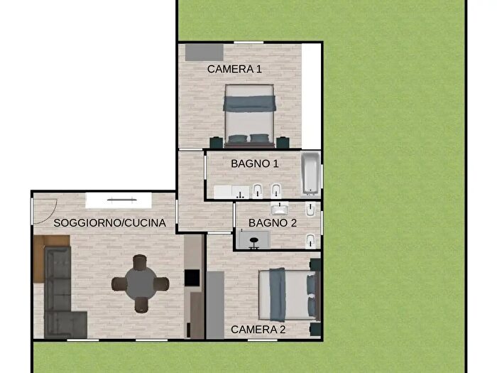Appartamento trilocale in vendita in Via Toffanelle Nuove, Zevio