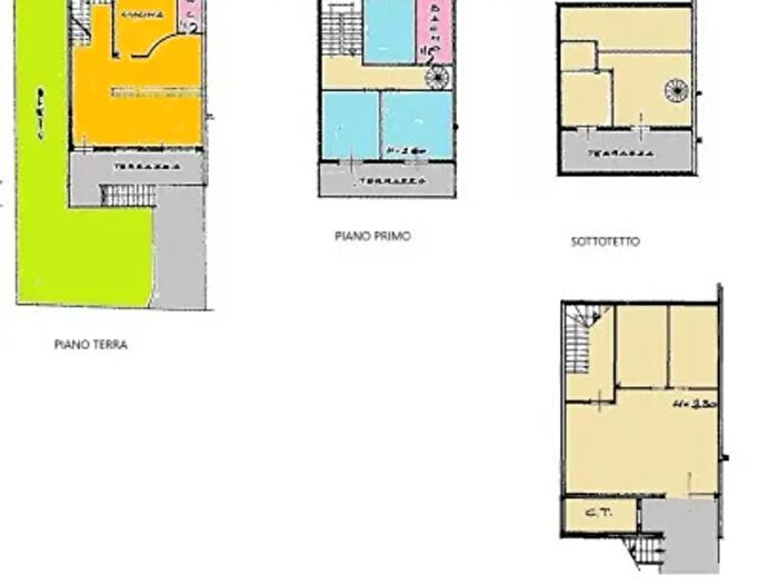 Appartamento con 6 locali in vendita in Via Montanara, Cecina