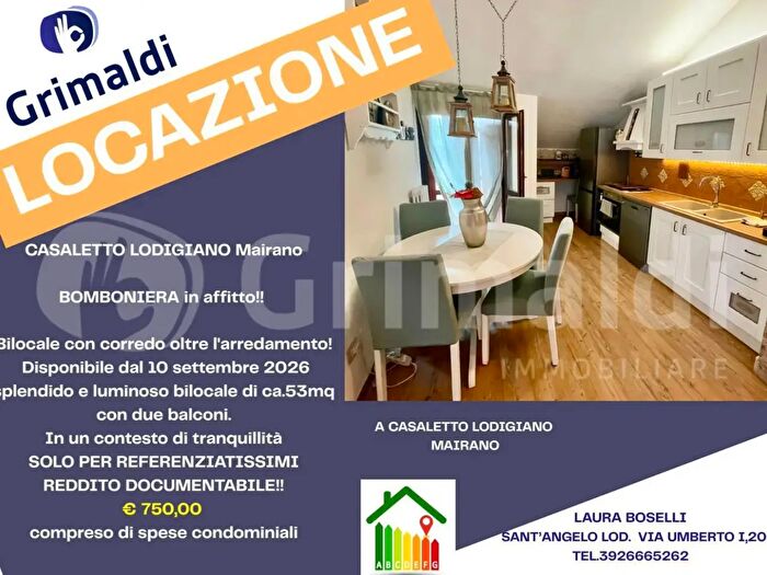 Appartamento bilocale in affitto in Via Leonardo da Vinci, Casaletto Lodigiano