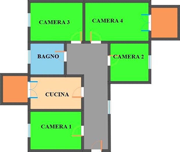 Appartamento quadrilocale in affitto in Via Pasquale Del Giudice, Città Giardino, Pavia