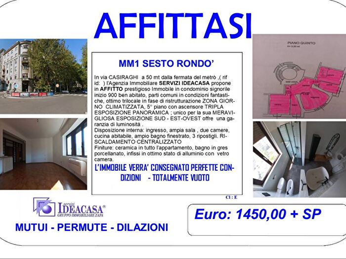 Casa trilocale in affitto in Viale Fratelli Casiraghi, Rondò Torretta, Sesto San Giovanni