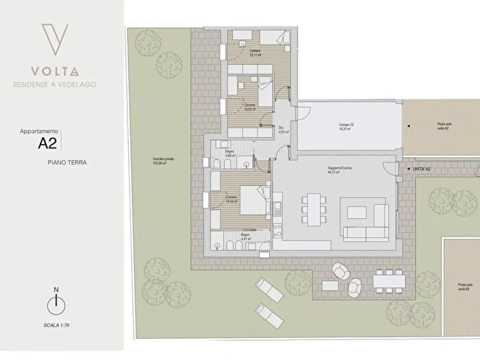Appartamento quadrilocale in vendita in Via Roma, Vedelago