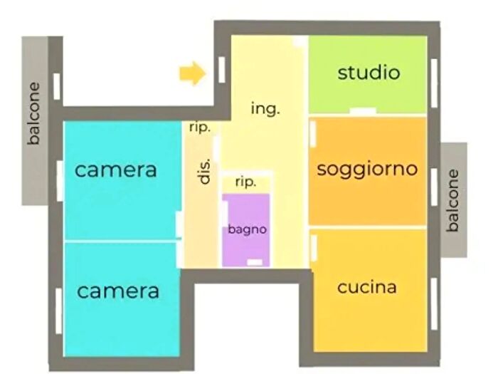 Appartamento con 6 locali in vendita in Via Filippo Turati, Cecina