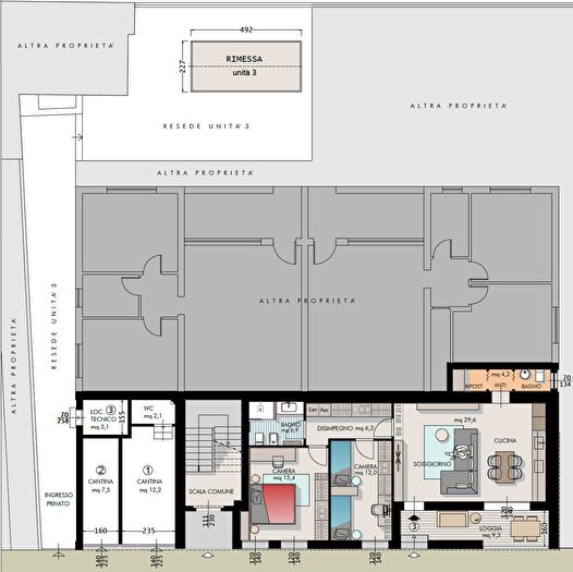 Appartamento quadrilocale in vendita in Cascina