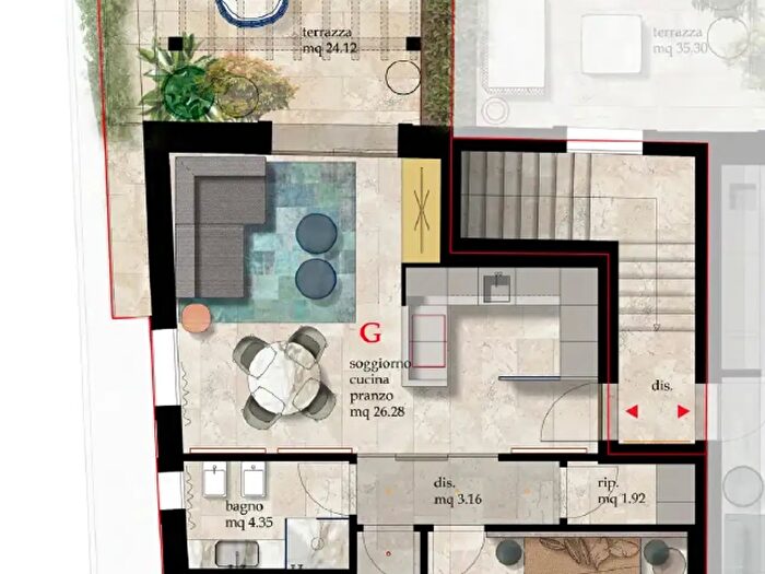 Appartamento quadrilocale in vendita in Cascina