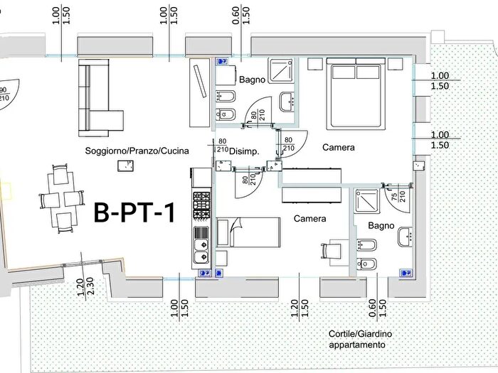 Appartamento trilocale in vendita in Via Mazzini, Langhirano