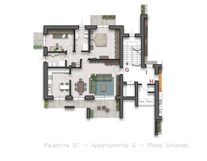 Appartamento trilocale in vendita in Via Antonio Stoppani, Locate Varesino