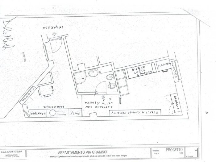 Appartamento monolocale in affitto in Via Antonio Gramsci, Marconi, Bologna
