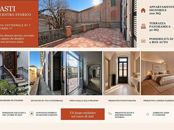 Appartamento con 6 locali in vendita in Asti Via Cattedrale, Asti