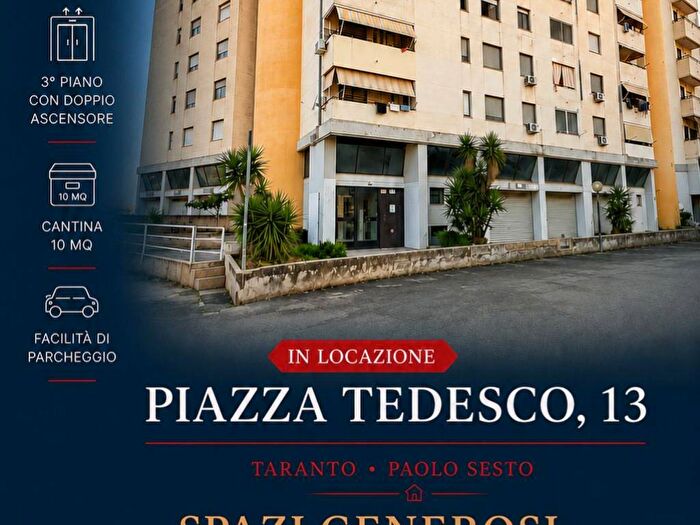 Appartamento trilocale in affitto in Piazza Giovan Battista Tedesco, Paolo VI, Taranto