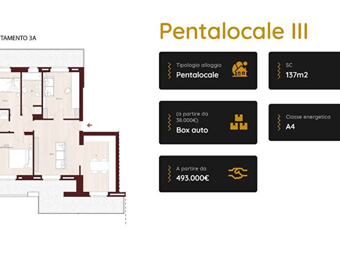 Appartamento con 5 locali in vendita in Via Monfalcone, Torino