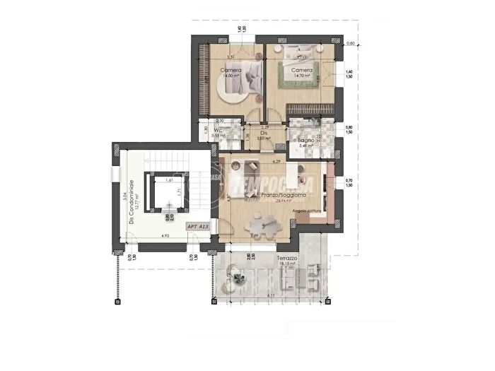 Appartamento trilocale in vendita in Via Fratelli Cervi, Fiorano Modenese
