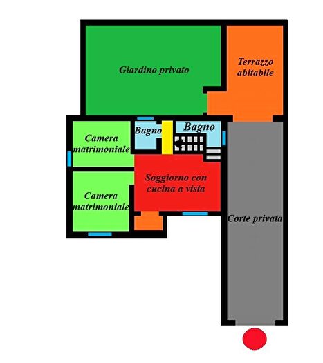 Casa quadrilocale in affitto in Via Corrado Ricci, San Donato, Bologna