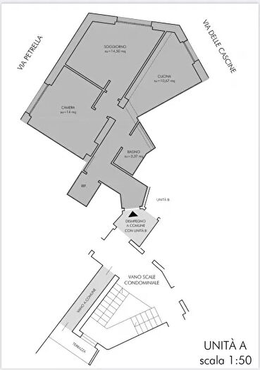 Appartamento trilocale in vendita in Via delle Cascine, Firenze