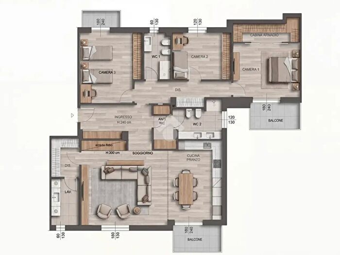 Appartamento quadrilocale in vendita in Via XX Settembre, Castellanza