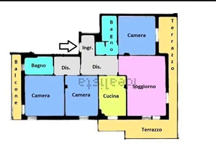 Appartamento con 5 locali in vendita in Livorno