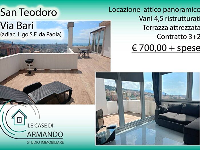 Appartamento bilocale in affitto in Via Bari, San Teodoro, Genova