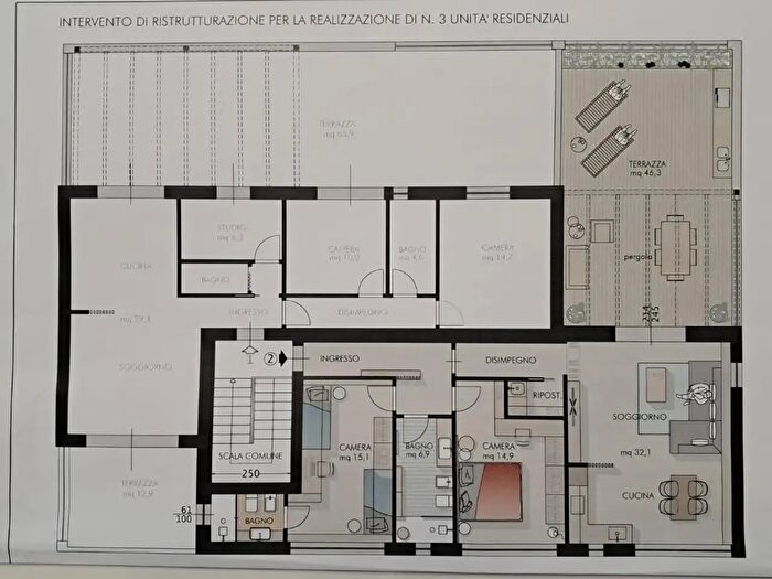 Casa quadrilocale in vendita in Cascina