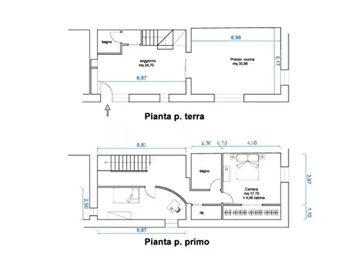 Casa quadrilocale in vendita in Via I Maggio, Buti