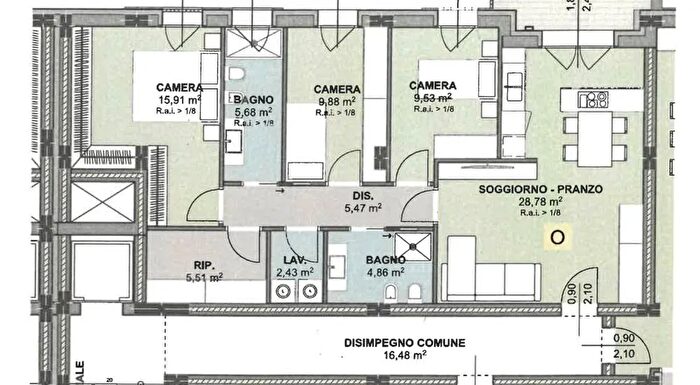 Appartamento con 5 locali in vendita in Bomporto Via Piave, Bomporto