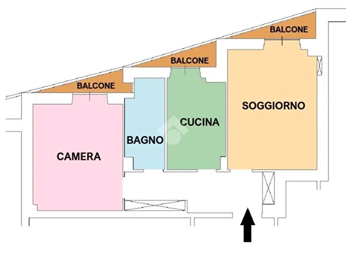 Appartamento bilocale in vendita in Largo Valsugana, Roma