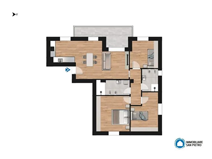 Appartamento quadrilocale in vendita in Ippolito Nievo Snc, Zola Predosa