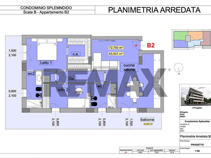Appartamento trilocale in vendita in Afragola