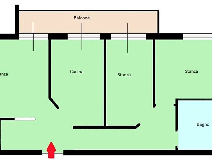 Appartamento quadrilocale in vendita in Bolzano