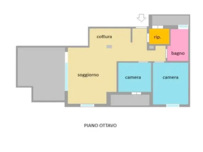 Appartamento con 5 locali in vendita in Piazza della Libertà, Cecina