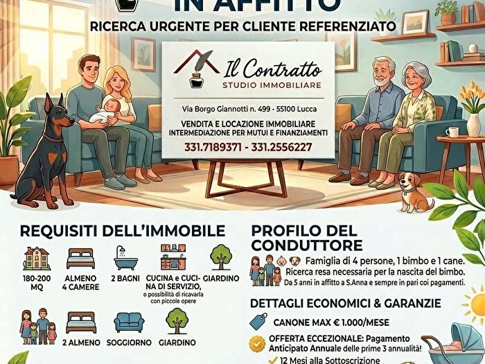 Appartamento con 6 locali in affitto in Via della Chiesa di Monte San Quirico, Monte San Quirico Tre Cancelli, Lucca