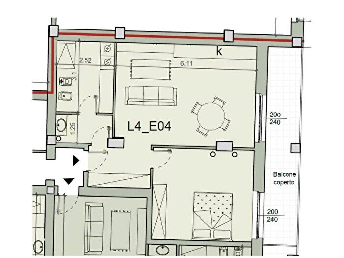 Appartamento bilocale in affitto in Via Porta di Vasco, Piazza, Mondovì