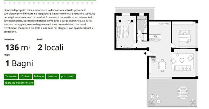 Appartamento quadrilocale in vendita in Bologna