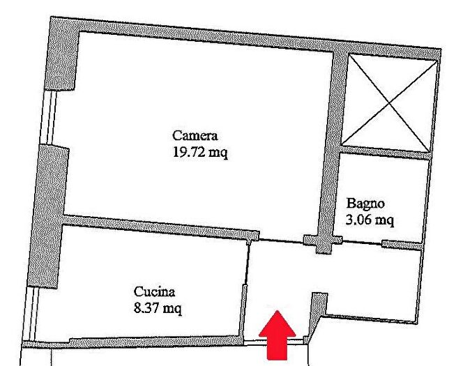 Appartamento monolocale in affitto in Via Ovidio, Prati, Roma