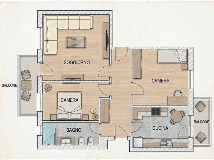 Appartamento quadrilocale in affitto in Via Bruno Bencivenni, Borgo Panigale, Bologna
