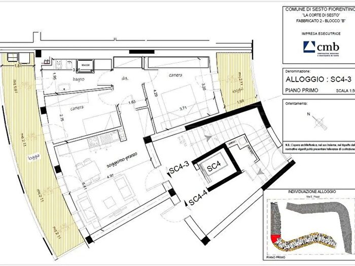 Appartamento trilocale in vendita in Via Pozzi, Sesto Fiorentino