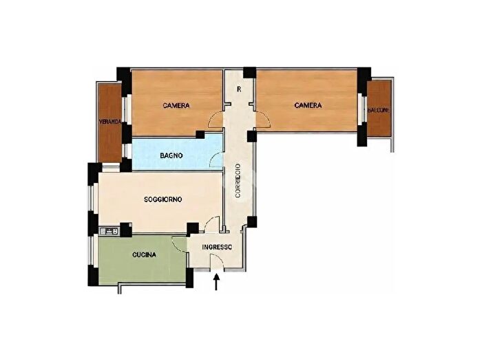 Appartamento trilocale in vendita in Via Gabriello Chiabrera, Roma