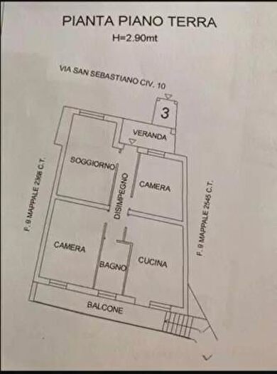 Appartamento monolocale in vendita in Via San Sebastiano, San Basilio