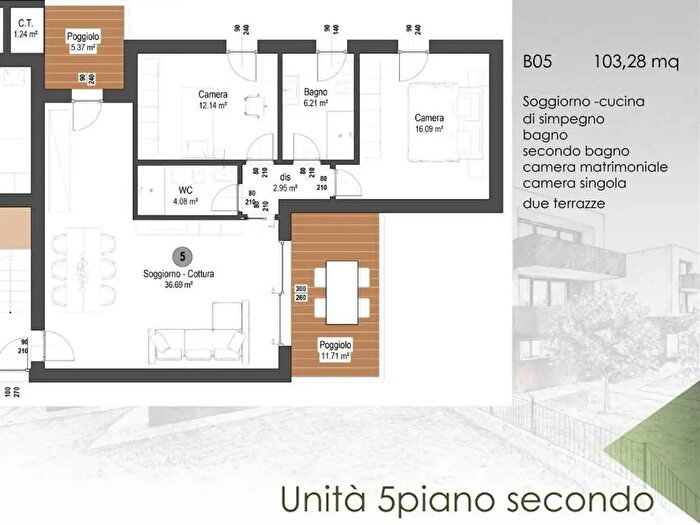 Appartamento con 5 locali in vendita in Via Olivera, San Vendemiano