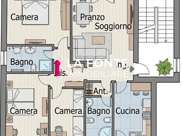 Appartamento quadrilocale in vendita in Via Perugia, Saonara
