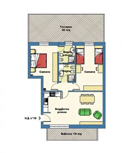 Appartamento trilocale in vendita in Via Campania, Jesi