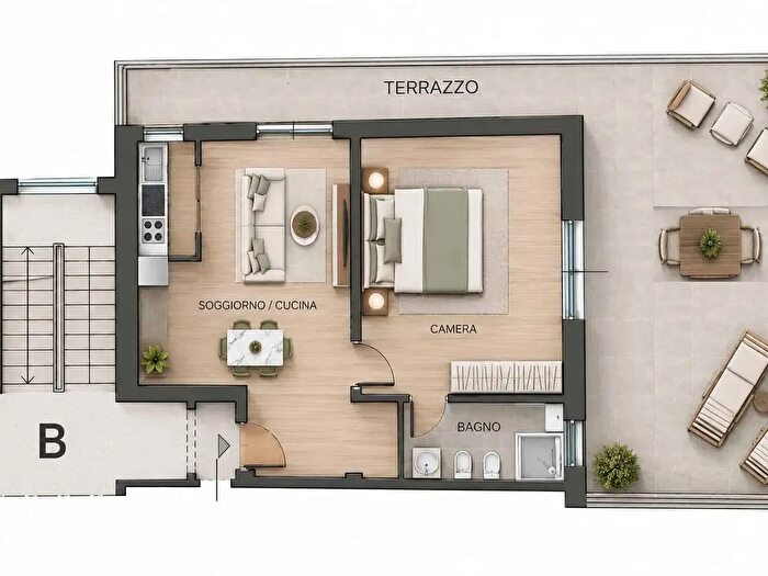 Appartamento monolocale in vendita in Via Giardini, Modena