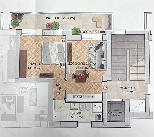 Appartamento bilocale in vendita in Via Giacomo Lettieri, Rimini